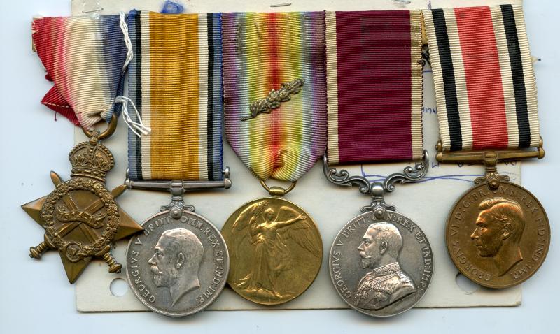 1914-15 Trio with Long Service Medals & Mentioned in Despatches. Group To W.O.CL 2 Richard Whittaker, Royal Engineers
