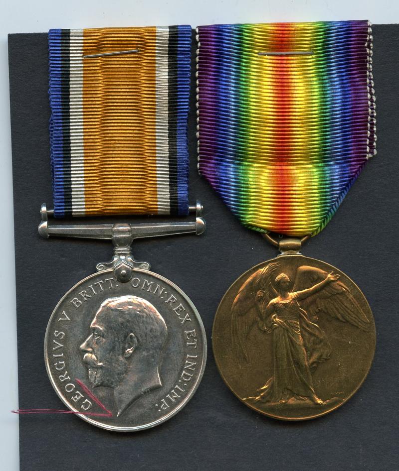 WW1 British War & Victory Medals Pair To 2nd Lieutenant Andrew McGarva, Army Service Corps
