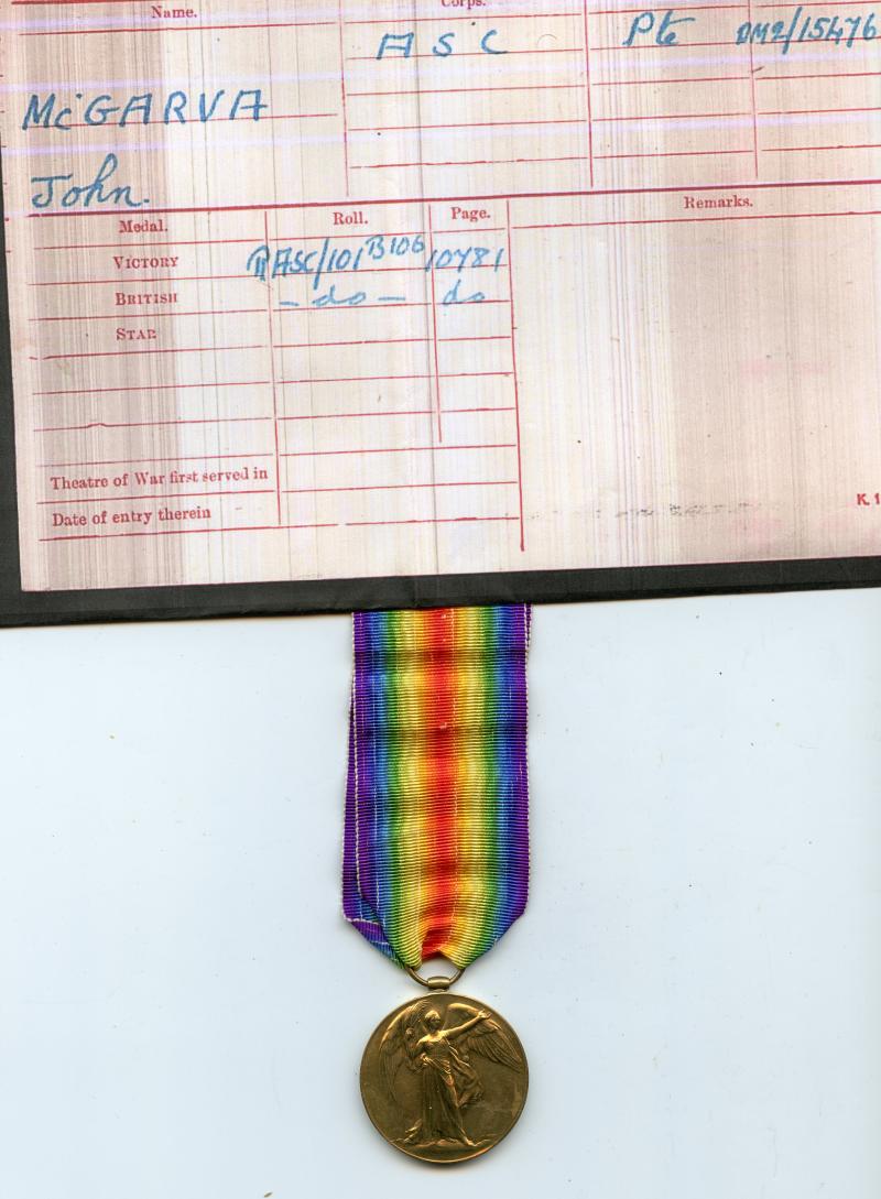 Victory Medal 1914-19 To 1st Airman Thomas Edward Webster, Welsh Regiment & RAF