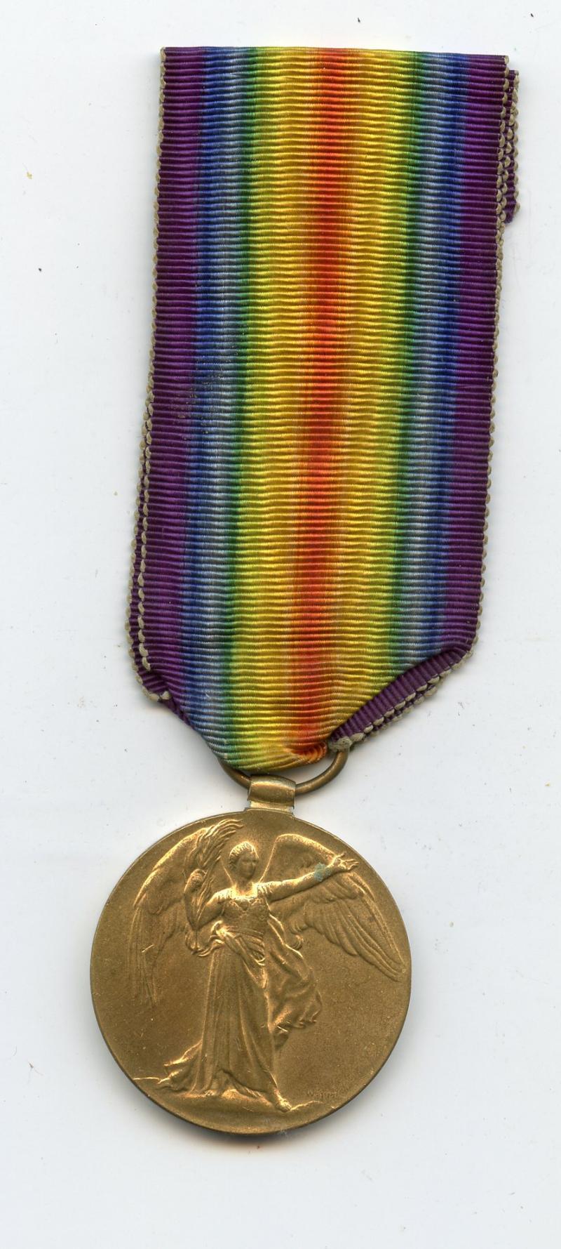 Victory Medal 1914-19 To Gunner Henry Thompson Royal Field Artillery