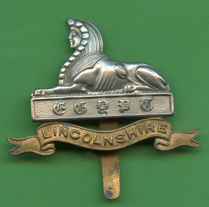 WW1 The Lincolnshire Regiment   Cap Badge
