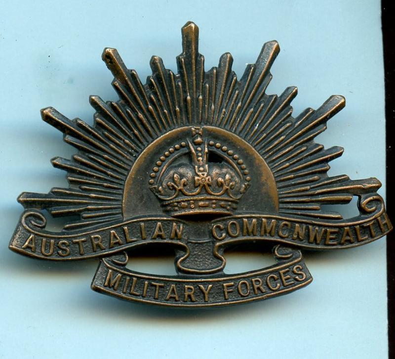 WW1 Australian Commonwealth Military Forces  Cap Badge