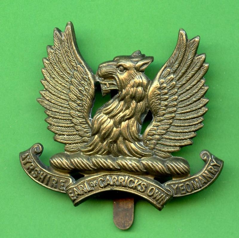 WW1 The Ayrshire Yeomanry Cap Badge