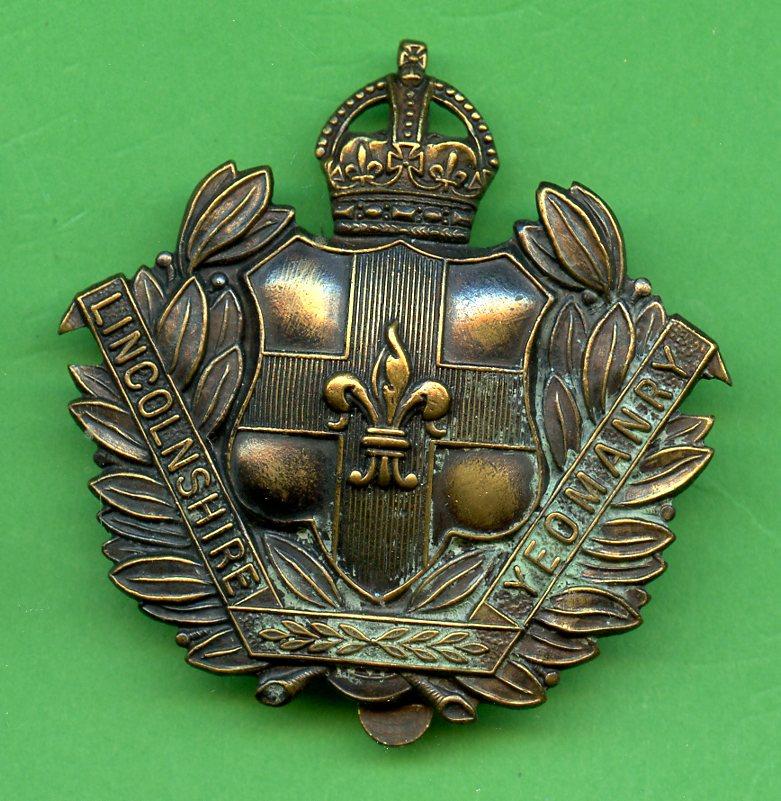 WW1 The Lincolnshire Yeomanry Cap Badge