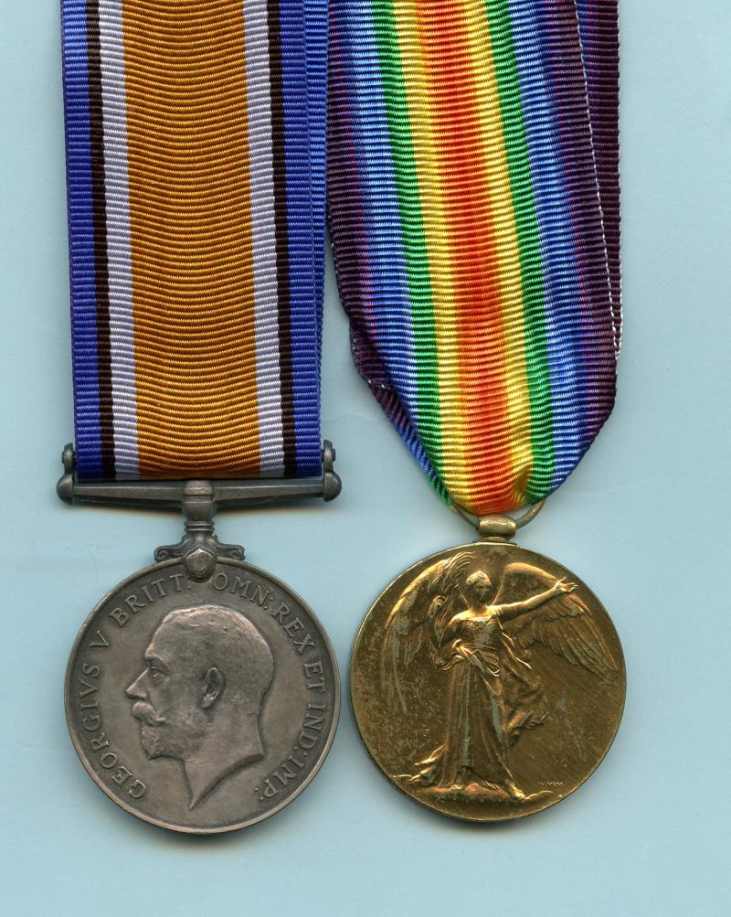 WW1 British War & Victory Medals Pair to Pte William Fleming, The Queens Regiment (Royal West Surreys)