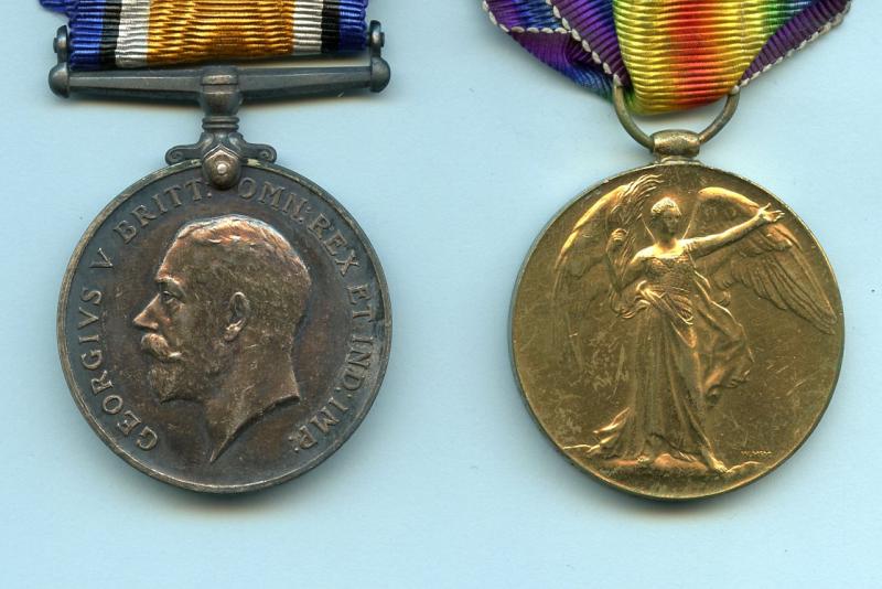 WW1 British War & Victory Medals Pair to Pte William Berry, Queen's Own (Royal West Kent Regiment)
