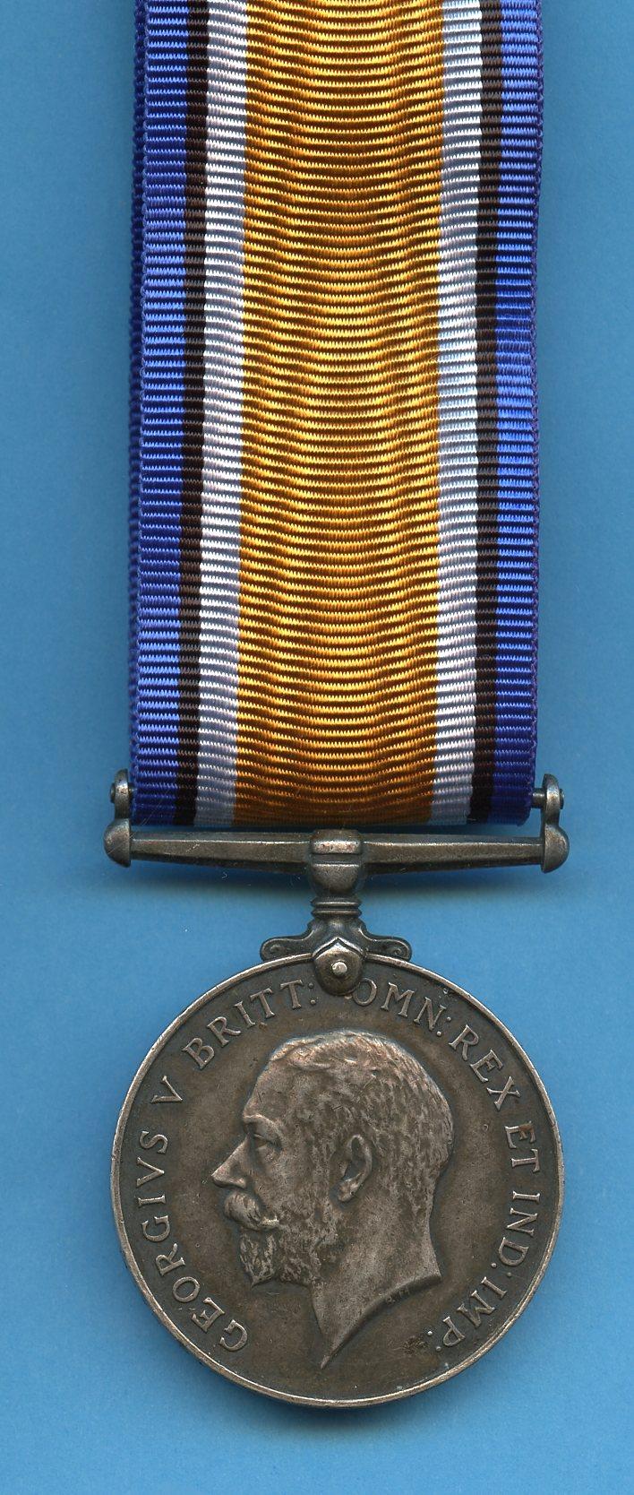 British War Medal 1914-18 To Pte William Luke, South Wales Borderers