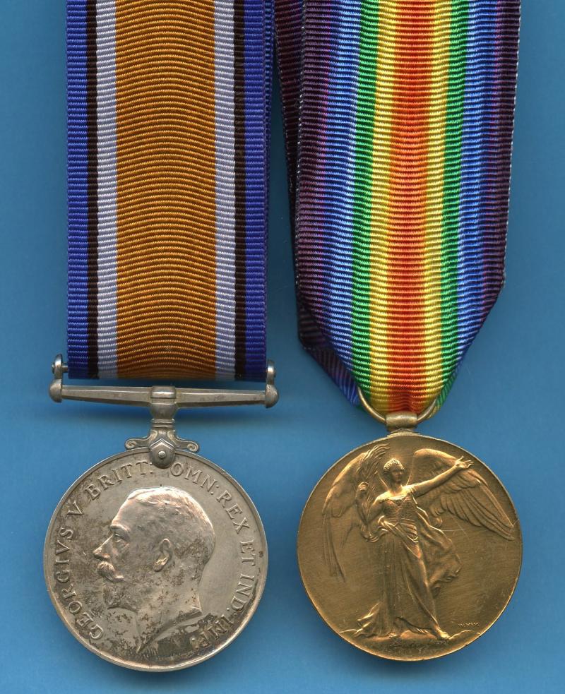 WW1 British War & Victory Medals Pair To Driver Edward T Emmett, Army Service Corps