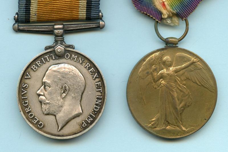 WW1 British War & Victory Medals Pair to Pte Ernest W Plumb,The Queens Regiment (Royal West Surreys