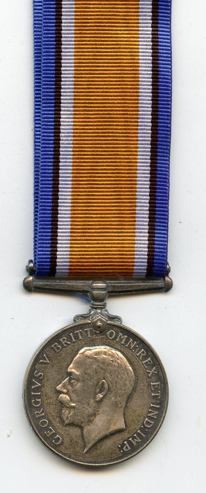 WW1 British War Medal 1914-18 To Pte George Coltart, Tank Corps