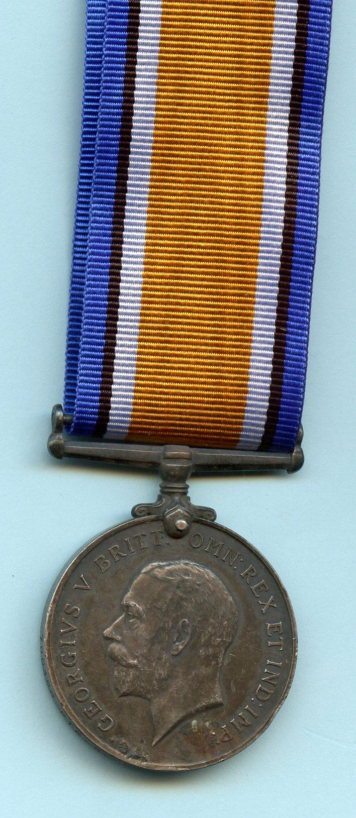 British War Medal 1914-18 To Pte Spence Munro 7th CEF Canadian Infantry