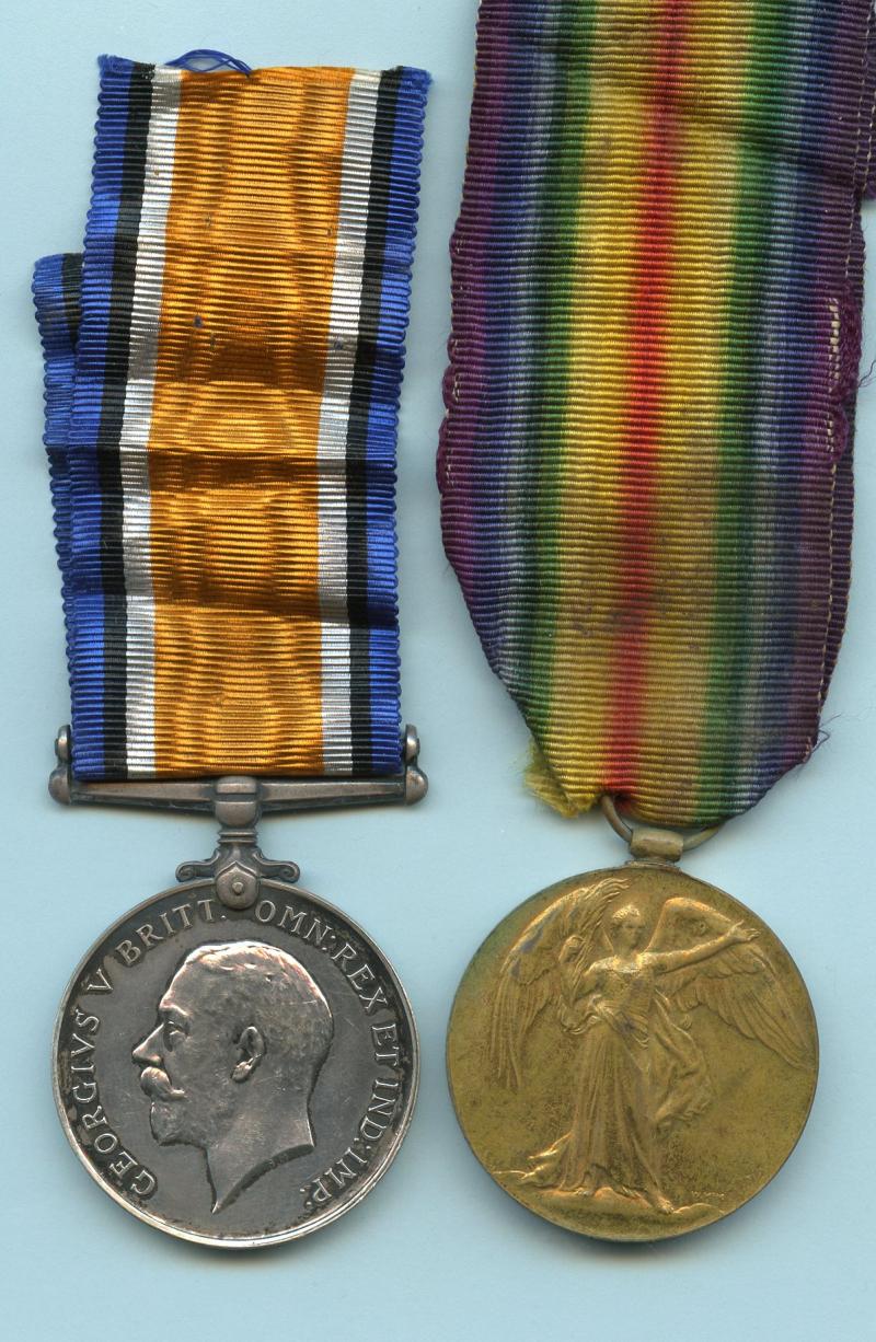 WW1 British War & Victory Medals Pair to  Pte Pte George Chandler,  11th Battalion Queen's (Royal West Surrey Regiment