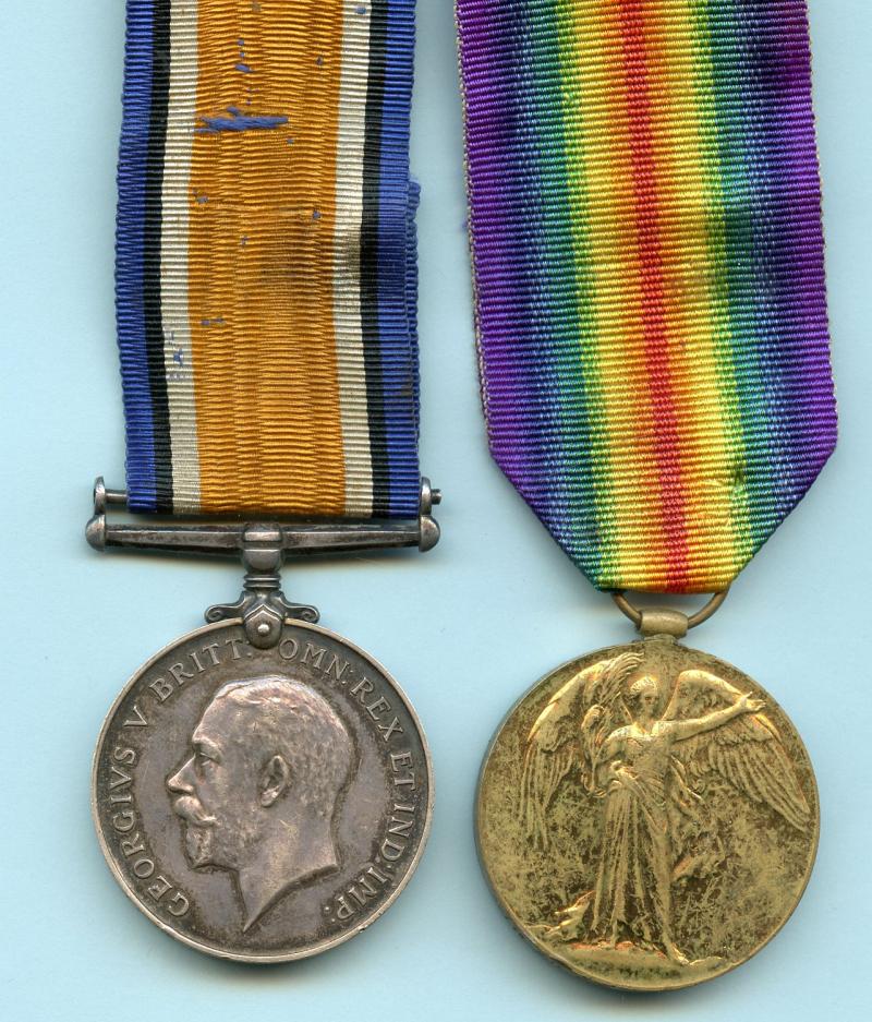 WW1 British War & Victory Medals Pair to Sgt Cedric Edmondstone Shirra, 7th Battalion East Lancashire Regiment