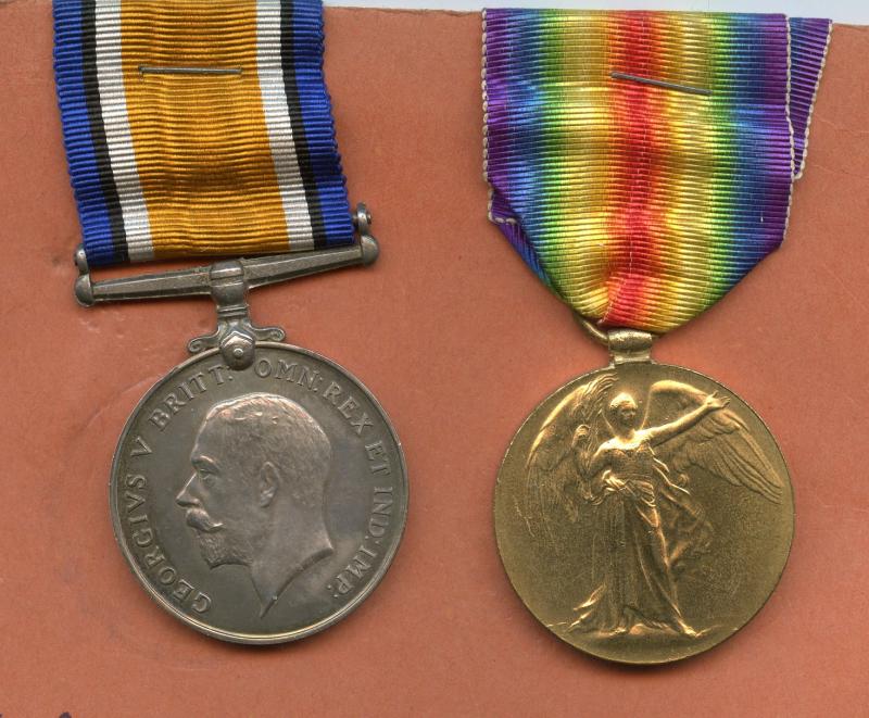 WW1 British War & Victory Medals Pair to Pte William J Wright, 12th Battalion Royal Fusiliers