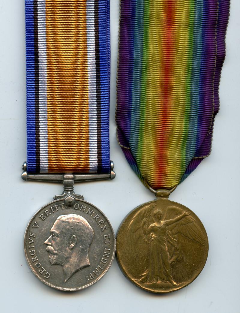 WW1 British War & Victory Medals Pair To Fireman S L Jones, Merchant Fleet Auxillary