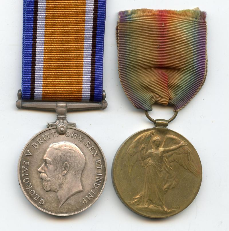 WW1 British War & Victory Medals Pair to Cpl Hartley albert Gardiner, Royal Air Force