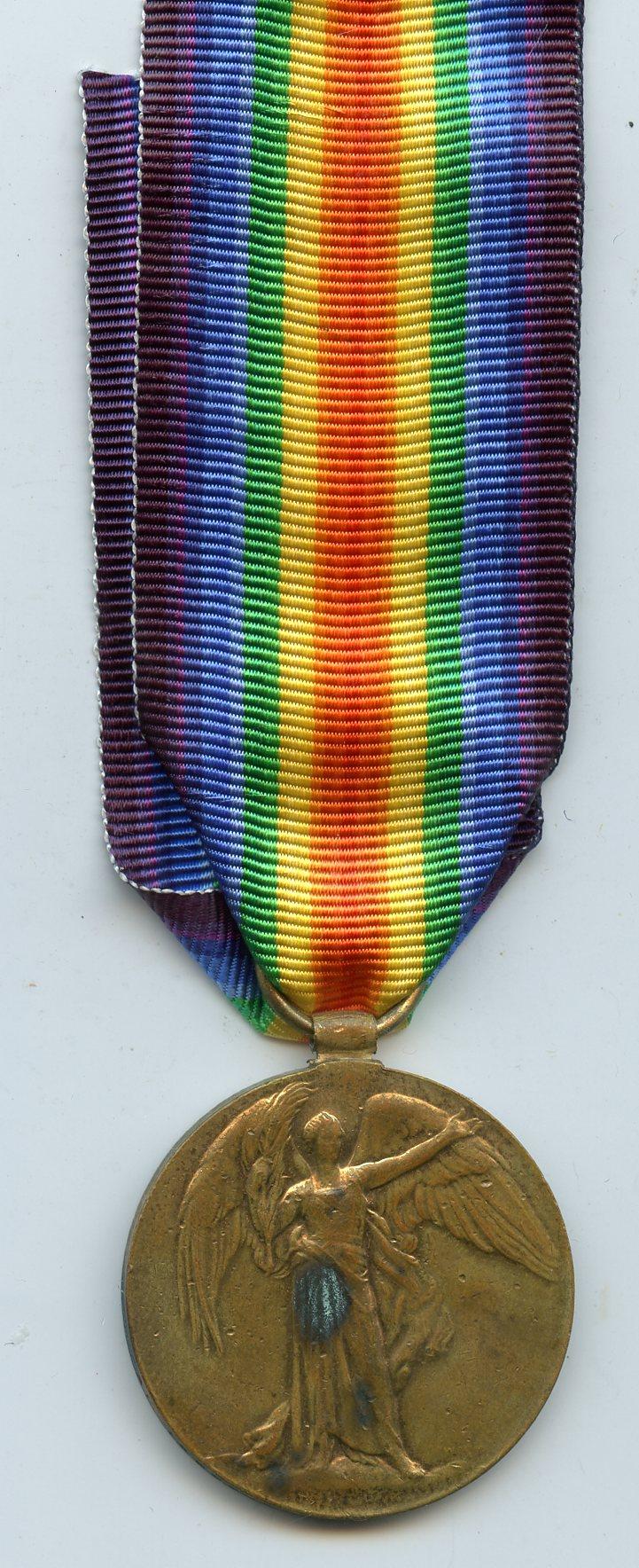 Victory Medal 1914-19 To Pte George Dudley Gordon, Royal Marines