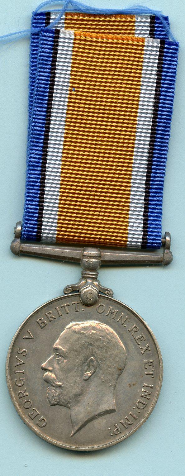 British War Medal 1914-18 To Pte Robert Burrell Neillings 2nd Bn Cameronians (Scottish Rifles),