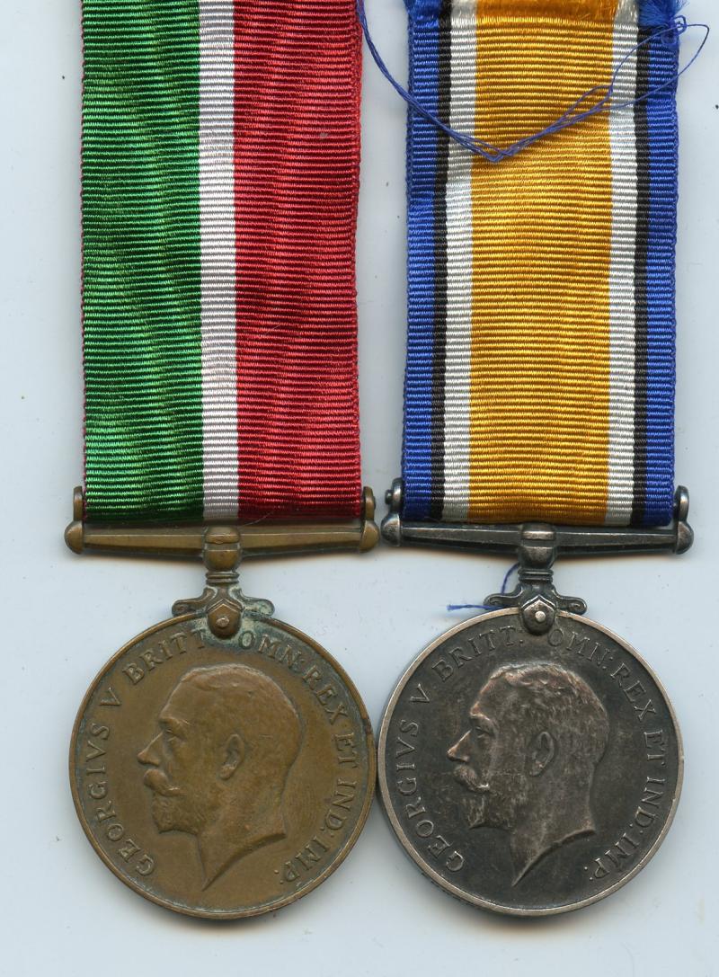 Mercantile Marine Medal Pair To Edward McLeary