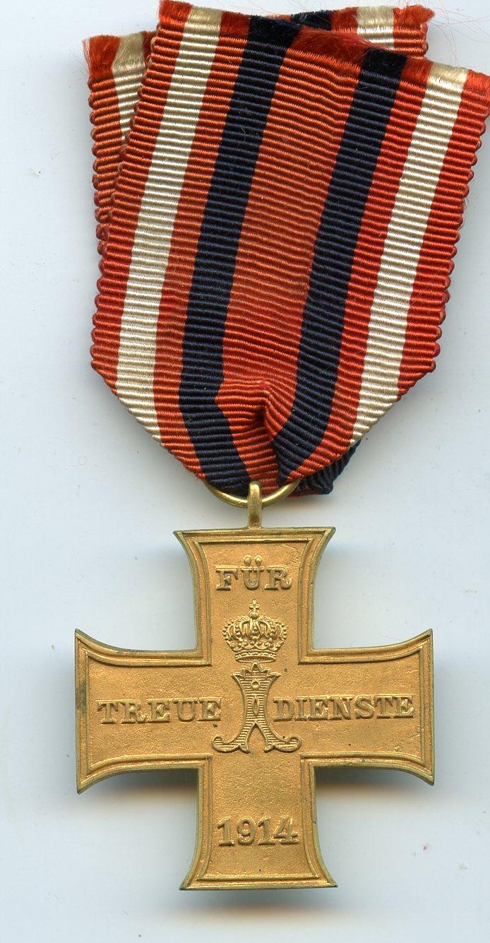 WW1 Germany Schaumburg- Lippe Cross for Loyal service Medal