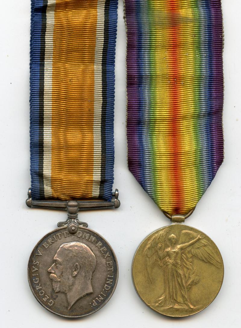 WW1 British War & Victory Medals Pair to Piper Robert Watt, Seaforth Highlanders