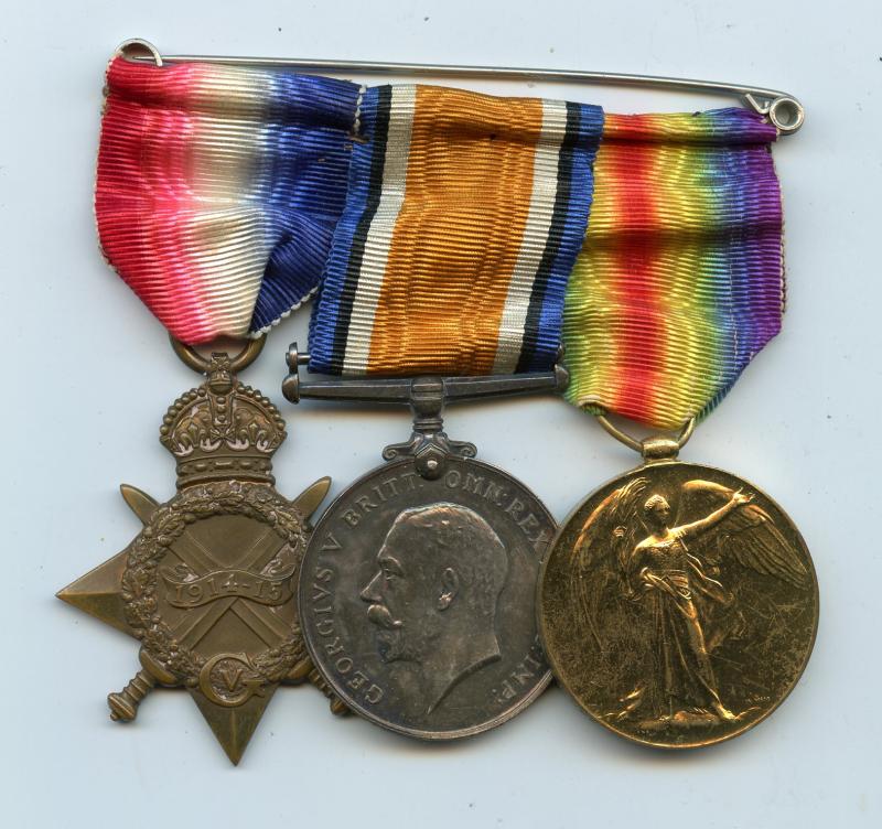 1914-15 Trio World War One Medals To Able Seaman Cyril Christopher Dawe, Royal Naval Volunteer Reserve