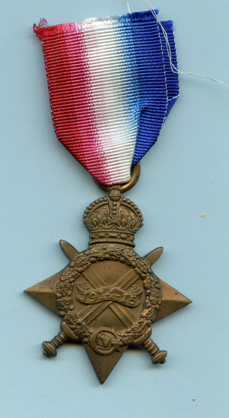 WW1 1914-15 Star To Pte Thomas Woods, 8th  Battalion Scottish Rifles Cameronians