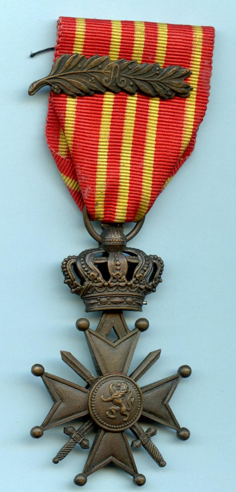 WW1 Belgium Croix De Guerre Medal