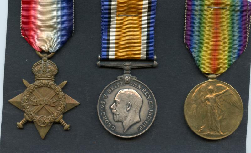 WW1 1914-15 Trio World War One Medals To Pte James Robertson, 5th  Battalion Cameronians (Scottish Rifles