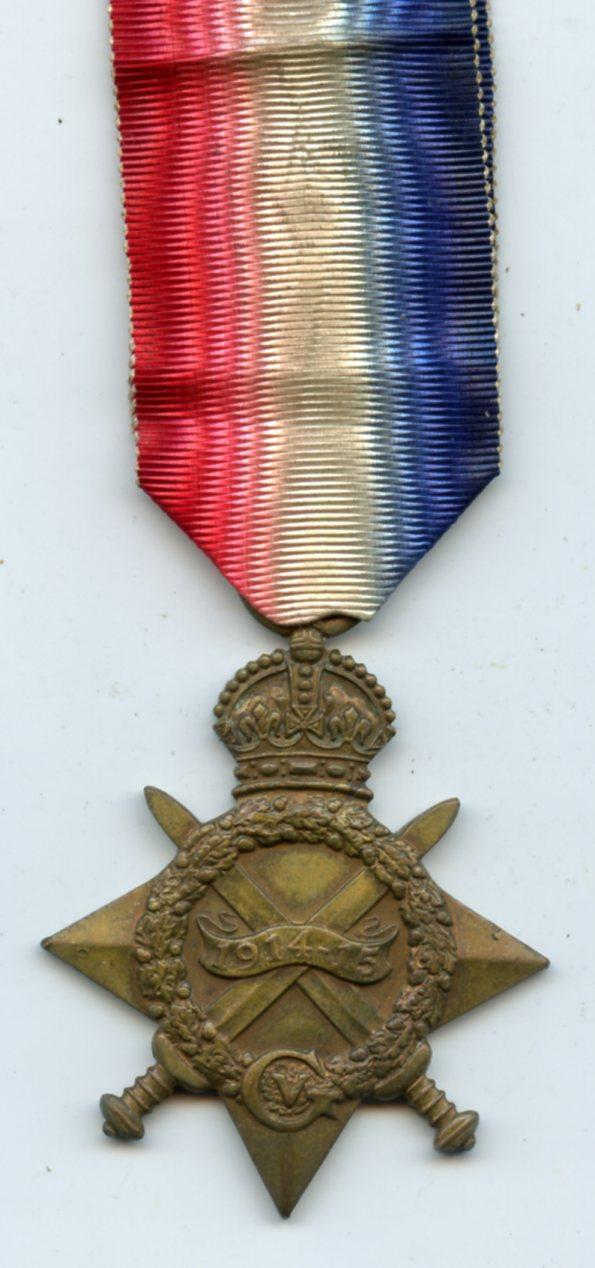 WW1 1914-15 Star To Pte Alexander Steel, 1st Battalion Scottish Rifles Cameronians ( Prisoner of War)