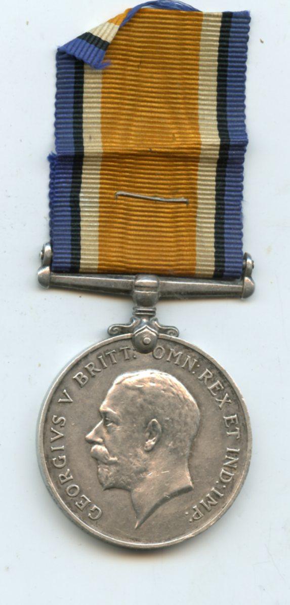 WW1 British War Medal 1914-18 To Pte Thomas Bell, 10th Battalion Liverpool Scottish Regiment