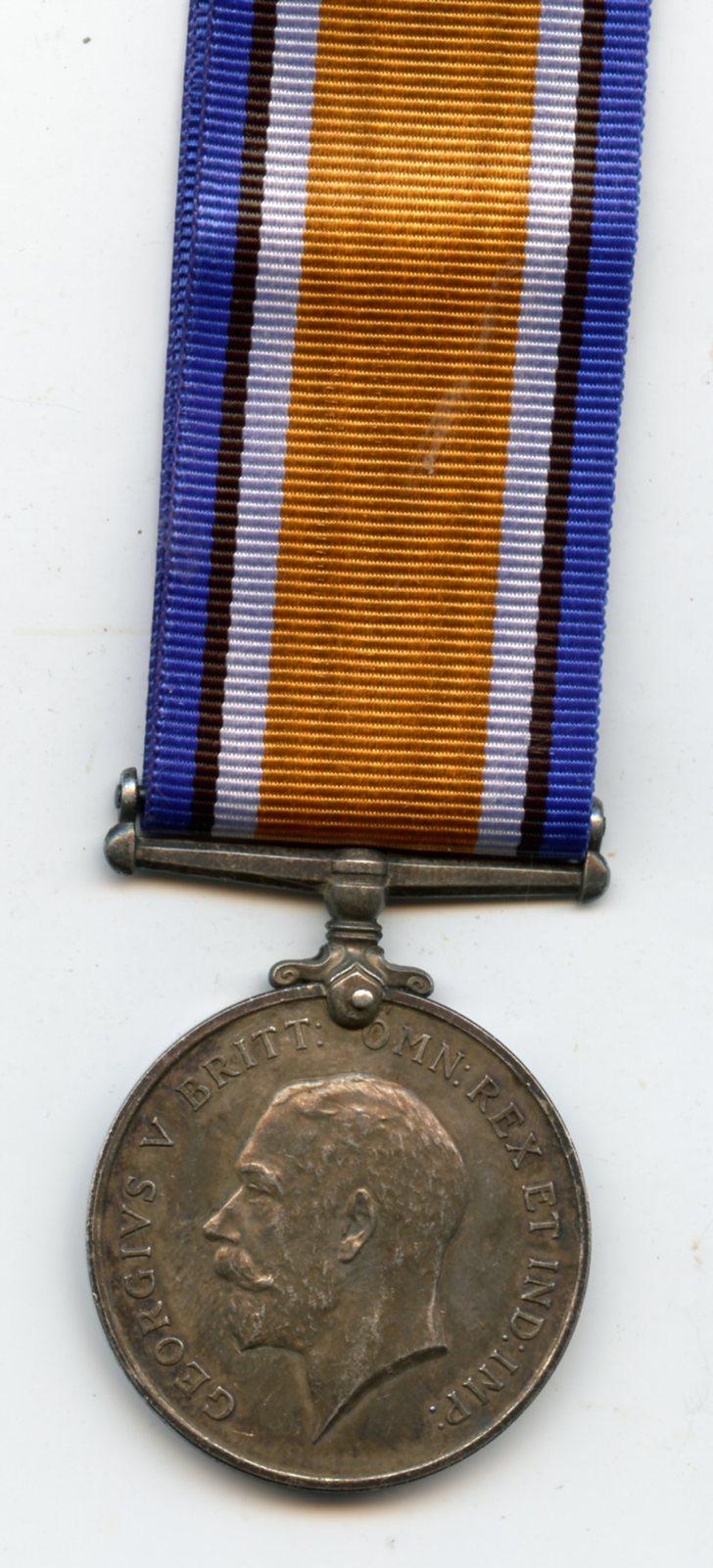 WW1 British War Medal 1914-18 To Pte Henry P Parkinson, 4th Royal Fusiliers & 29th London Regiment