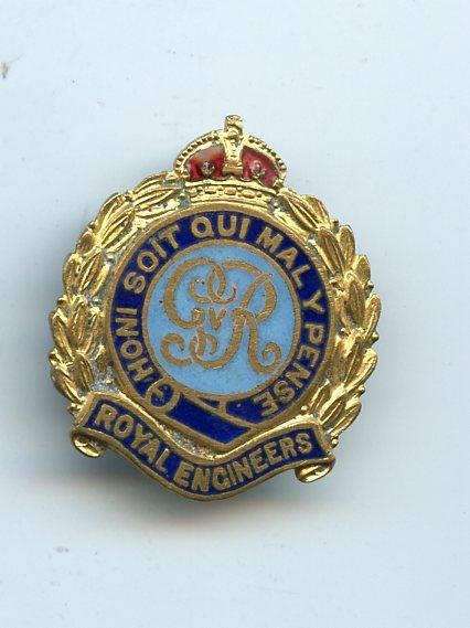 WW1 Royal Engineers Sweetheart Lapel  Badge