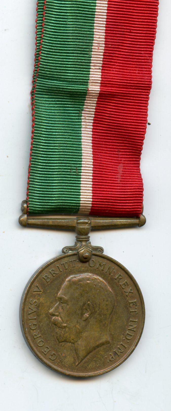Mercantile Marine War Medal 1914-18 To Alexander J Gearing