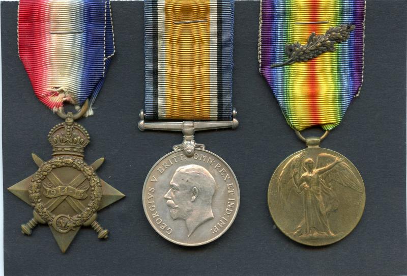 WW1 1914-15 Trio World War One Medals with M.I.D. To W.O.CL 2 Alex Gracie, 1st Garrison Battalion Royal Scots