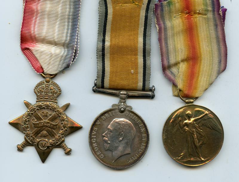 1914 Mons Trio World War One Medals To Pte Ernest William Tinkler 2nd Bn Bedfordshire Regiment)