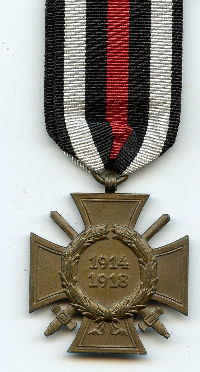 WW1 Germany Honour Cross Medal 1914-18 Makers Mark G11 Godet