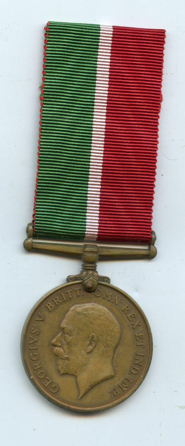 WW1 Mercantile Marine War Medal 1914-18 To Arthur Bailey