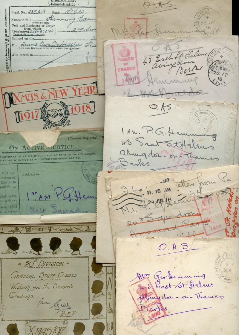 WW1 British War & Victory Medals Pair To Lance Corporal E.G. Hemming, Oxfordshire and Buckinghamshire Light Infantry,