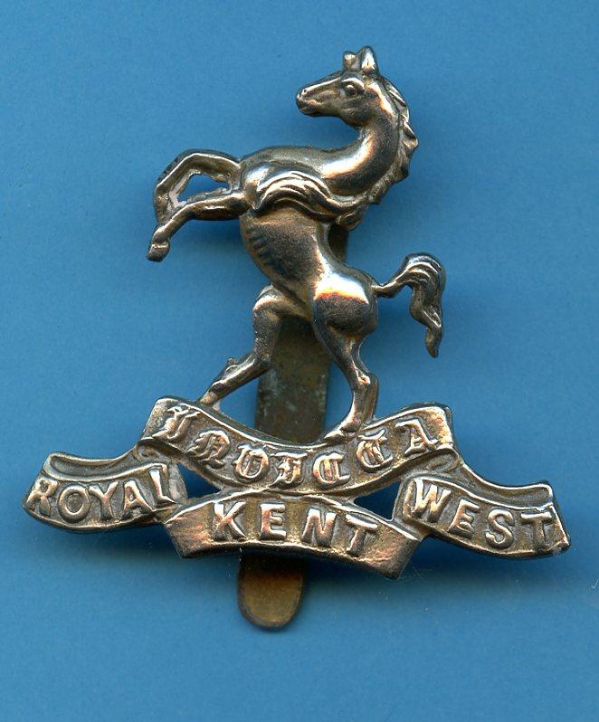 The Royal West Kent Regiment  WW1  Cap badge