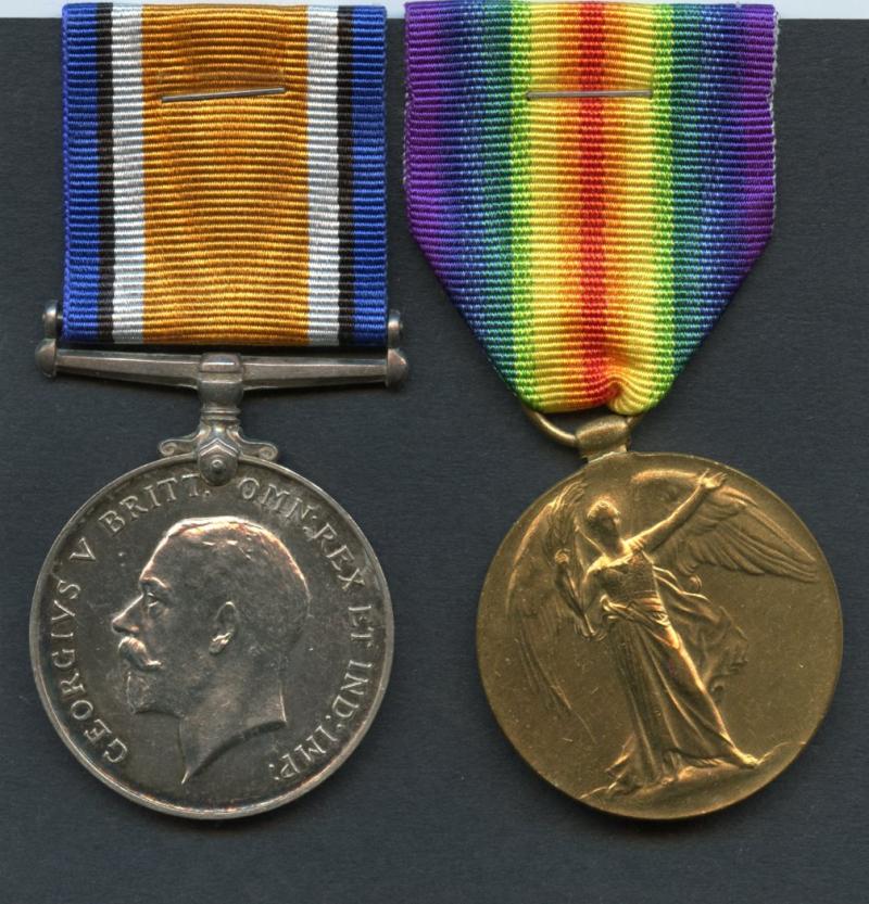 WW1 British War & Victory Medals Pair To Pte Ebenezer L Rodgers, 5th/6th Bn., Royal Scots