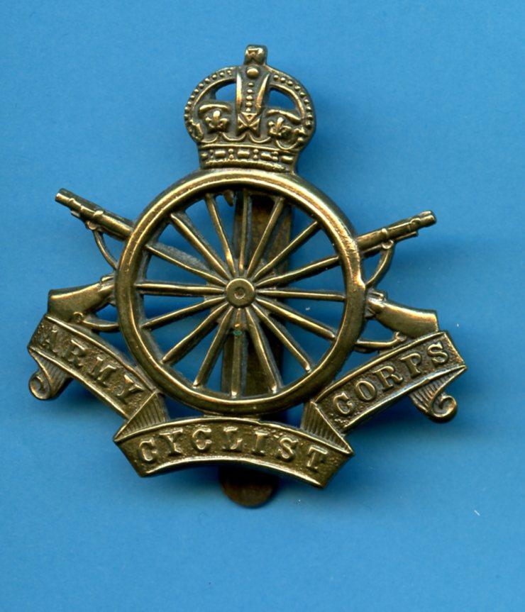 WW1  Army Cyclist Corps Cap Badge