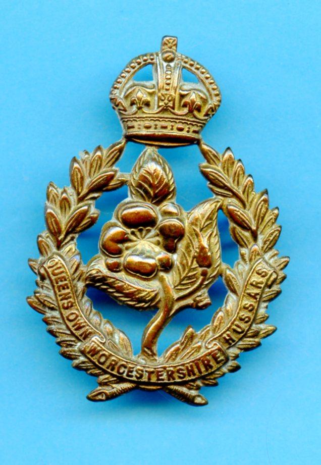 WW1 The Queen's Own Worcestershire Hussars Yeomanry Cap Badge
