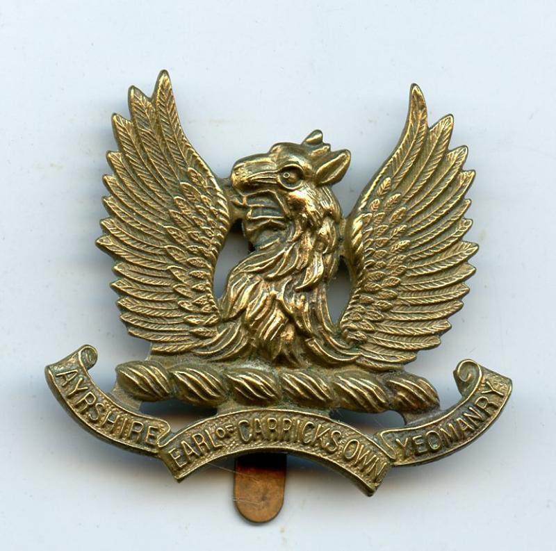 WW1 Ayrshire Yeomanry Cap Badge