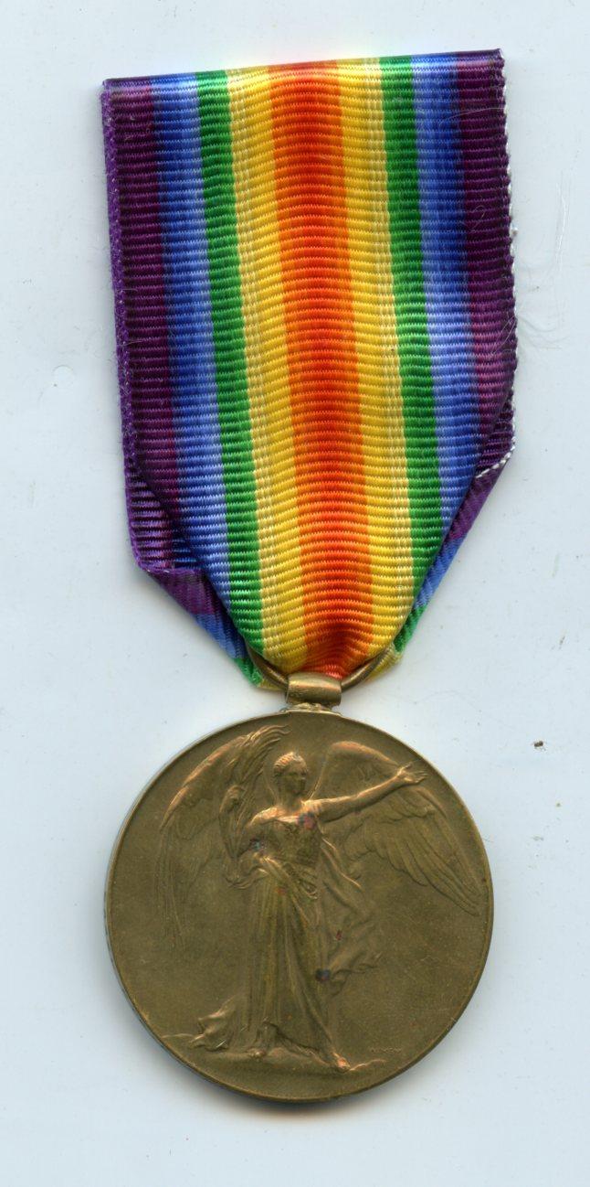 WW1 Victory Medal 1914-1919 To Pte Frank Bowman, 1st Bn King's Own Scottish Borderers