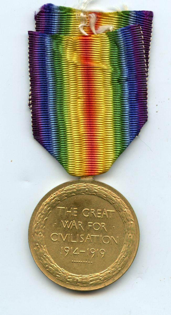 WW1 Victory Medal 1914-1919 To Pte William Alfred Schulz, 7th Bn., Seaforth Highlanders