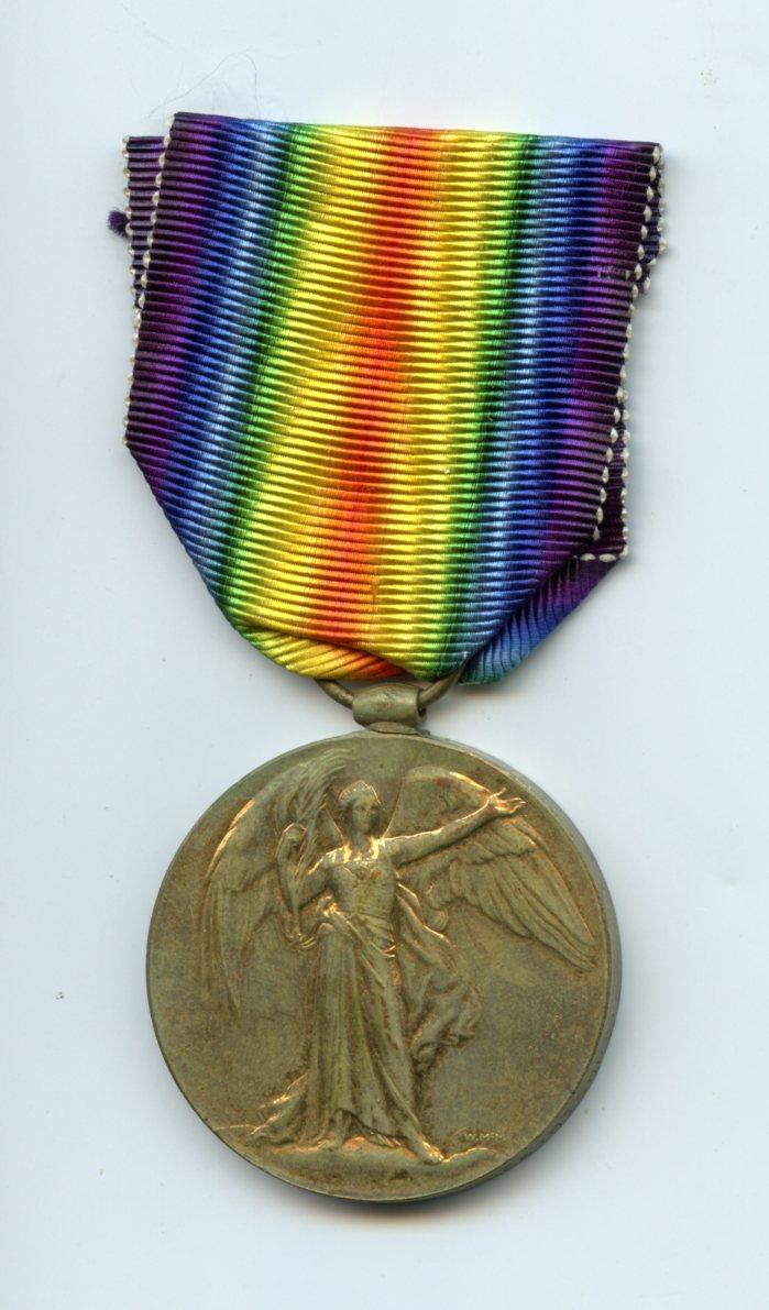 WW1 Victory Medal 1914-1919 To Pte Richard Haldane, 8th Bn., Seaforth Highlanders