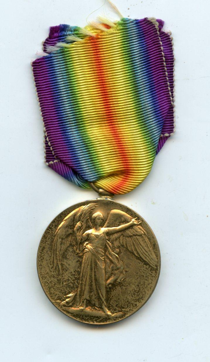 Victory Medal 1914-19 To Pte William Pitt, Somerset Light Infantry & Royal Inniskilling Fusiliers ( Prisoner of War)