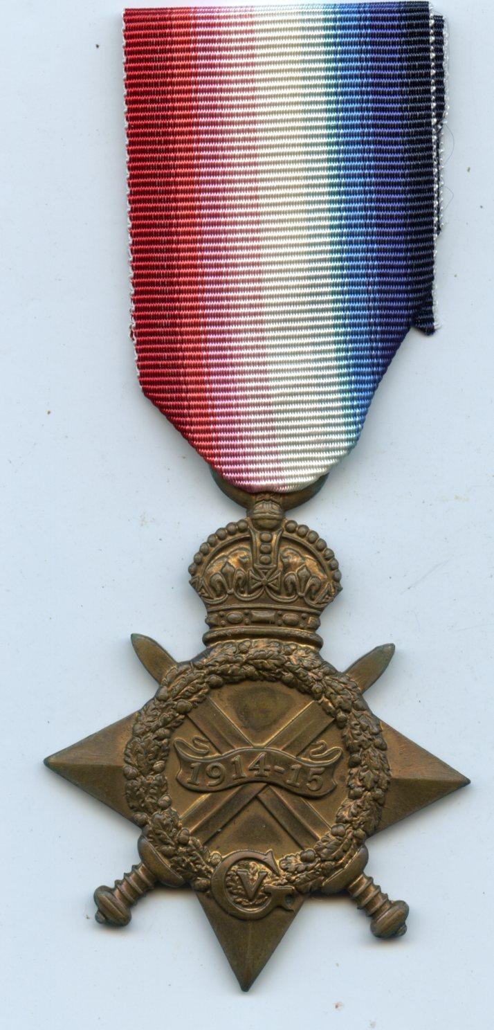 WW1 1914-15 Star Medal To Pte John Wilson, Ayrshire Yeomanry