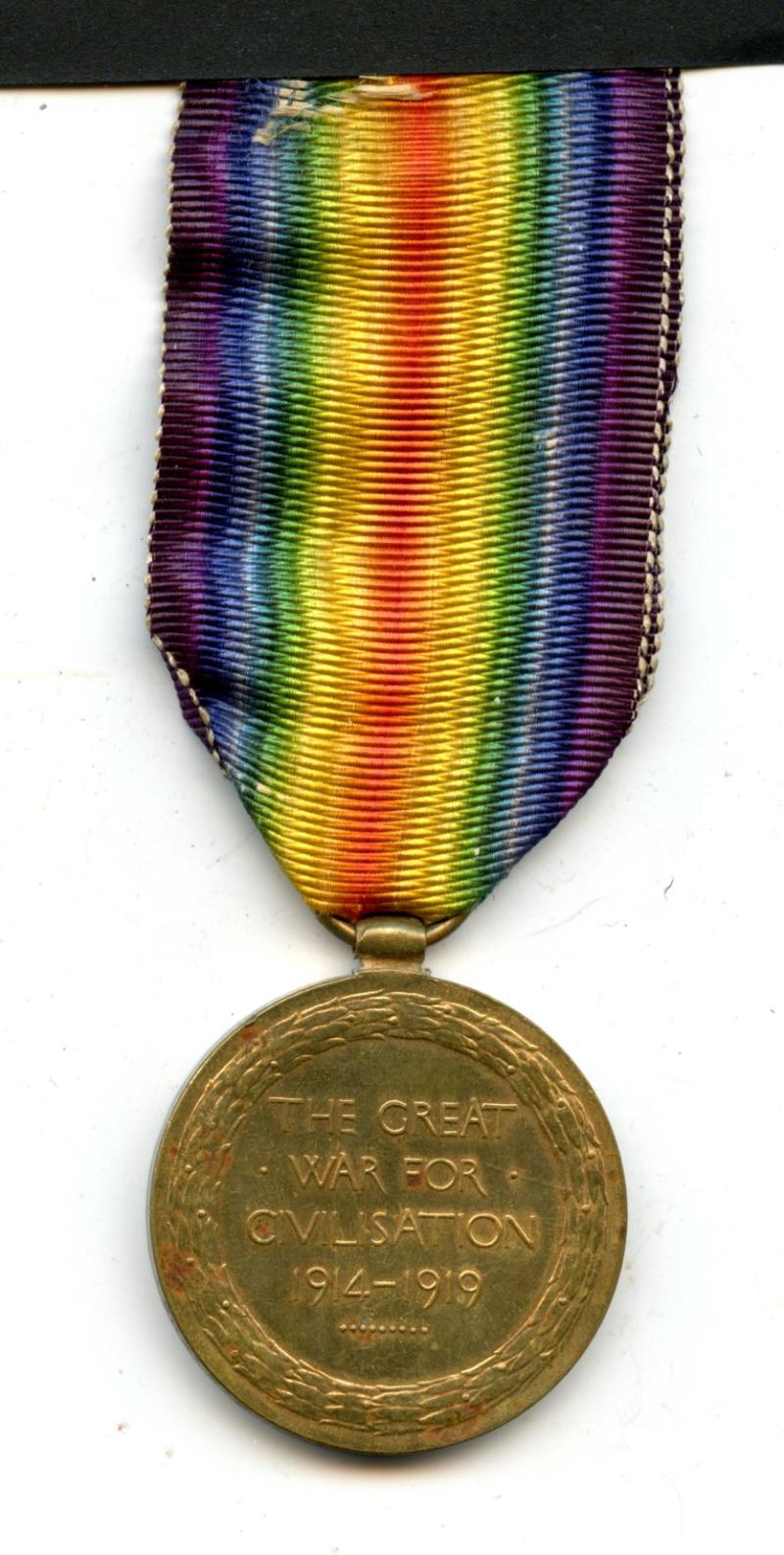 WW1 Victory Medal 1914-1919 To Pte George Morgan, Royal Welsh Fusiliers